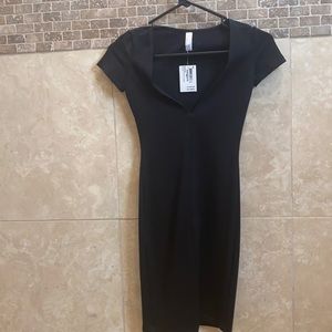American apparel XS mini Dress black - v neck